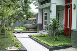 Cara Bikin Taman Depan Rumah Sederhana; cara membuat taman depan rumah; 